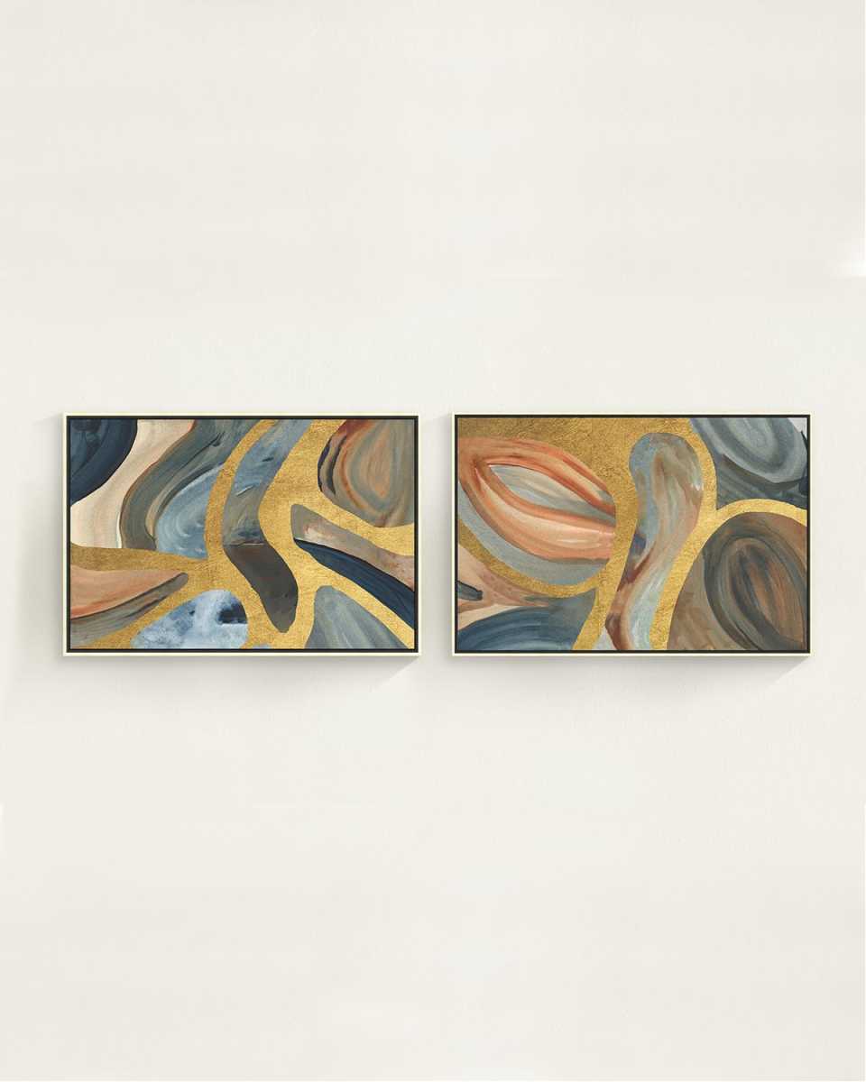 "Via Lactea" Framed Giclees by Danielle Davis, 47" x 32" - Set of 2