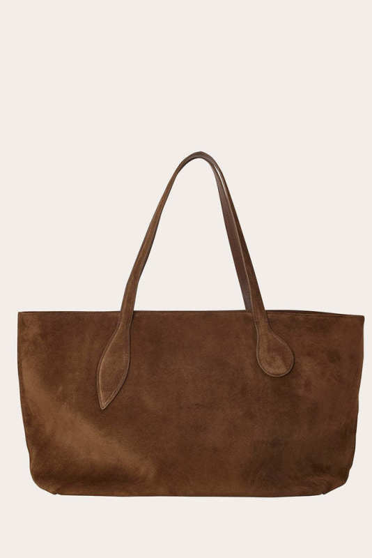 Little Liffner Mega Sprout Tote Chestnut Suede