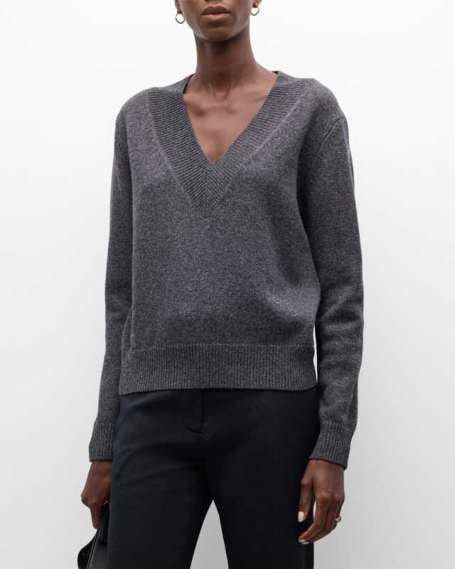 Devora V-Neck Wool Sweater