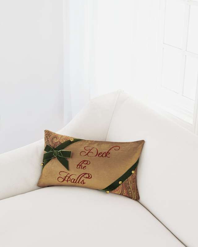 Lucerne Bells Block-Printed Pillow