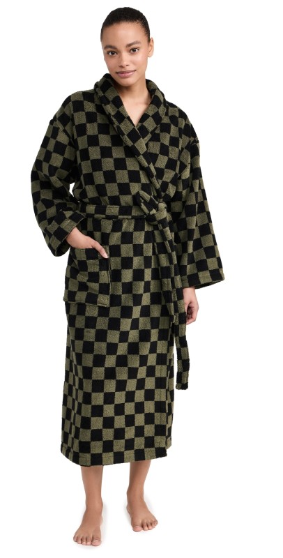 THE GREAT. The Terry Robe Dark Army Check