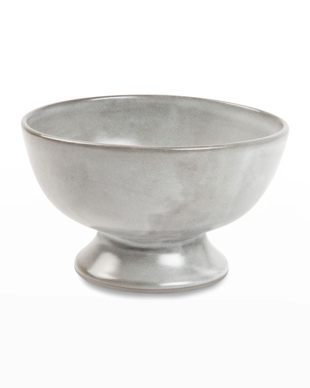 Wilson Cement Glaze Large Footed Serving Bowls, Set of 2