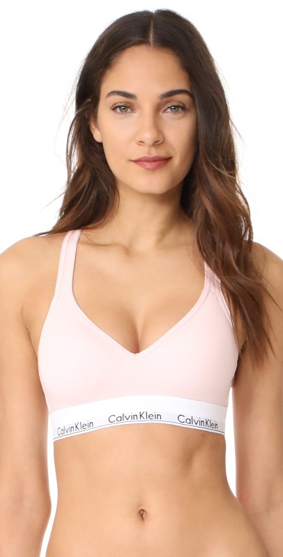 Calvin Klein Underwear Modern Cotton Lightly Lined Bralette Nymph's Thigh
