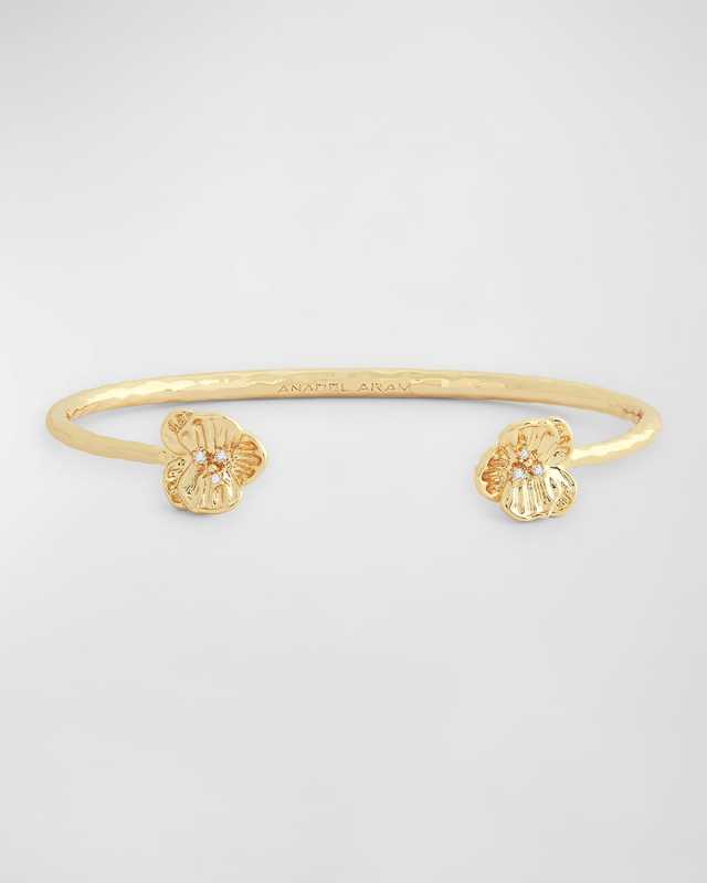 Orchid Gold Bangle
