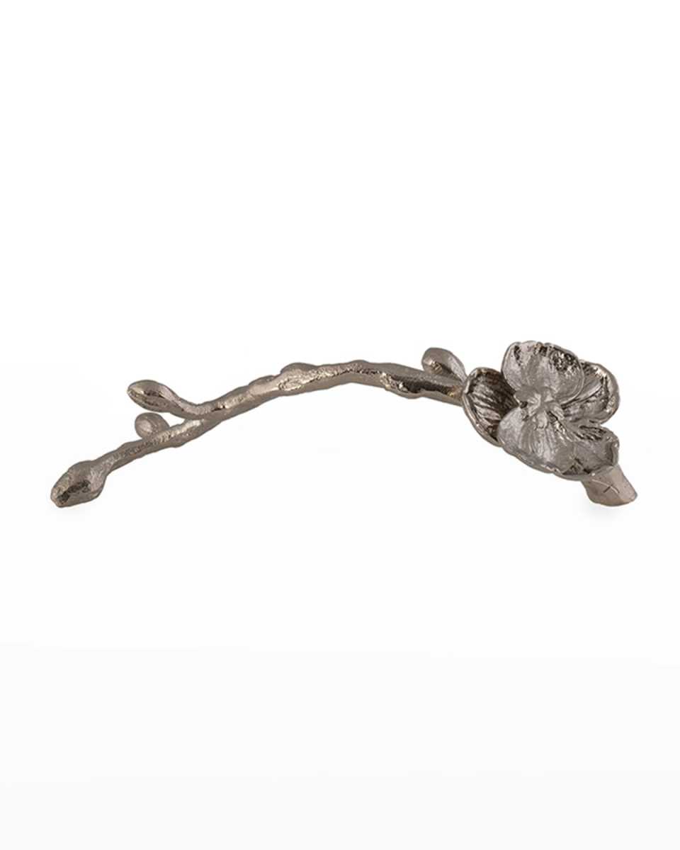 Orchid Small Pull, Nickel-plate