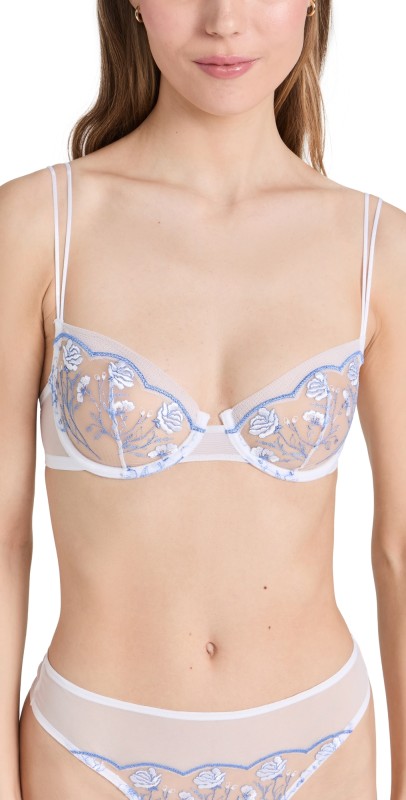 Skarlett Blue Enamoured Balconette Underwire White / Blue Nile