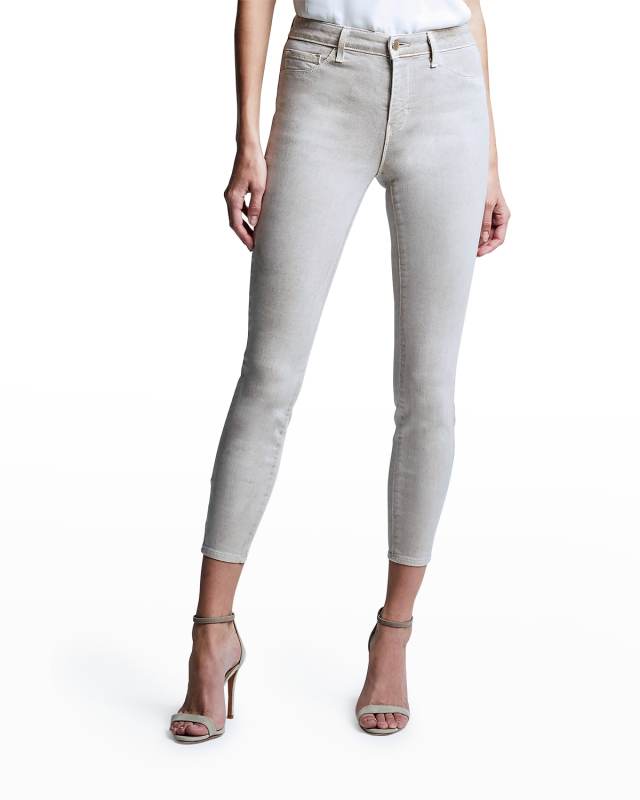 Margot High-Rise Coated Skinny Jeans