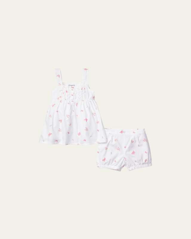 Girl's Butterfly Charlotte 2-Piece Pajama Set, Size 6M-14