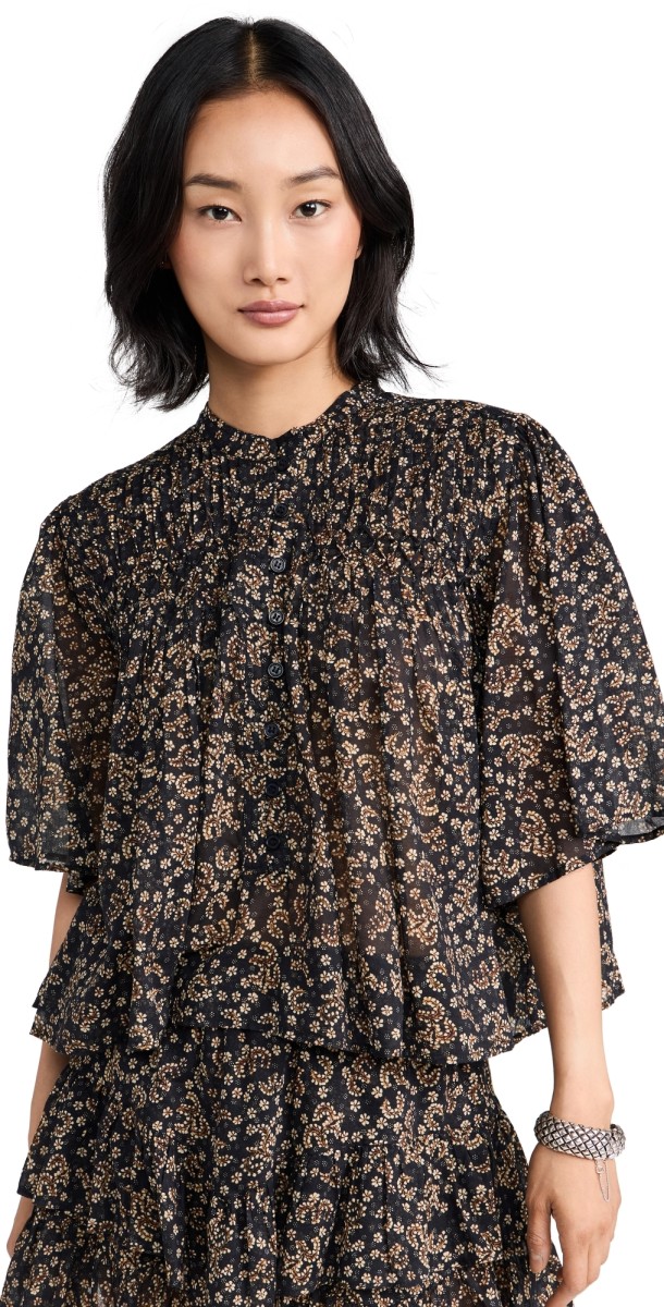 Isabel Marant Étoile Destiny Top Black / Ochre