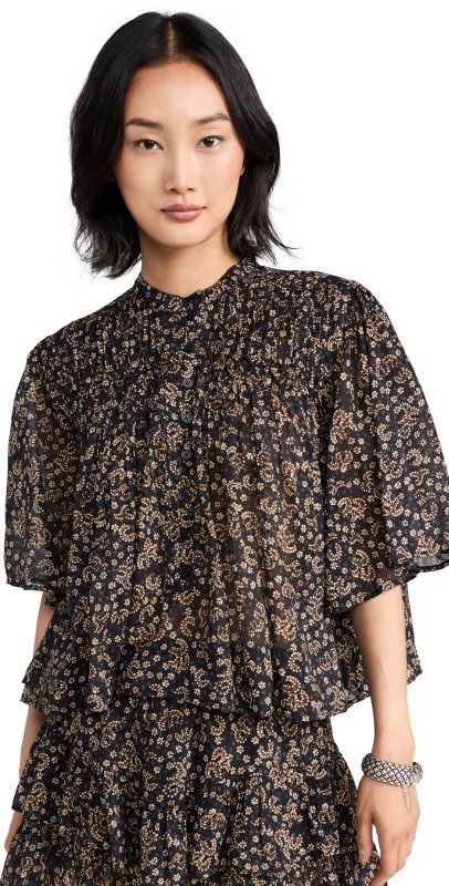 Isabel Marant Étoile Destiny Top Black / Ochre