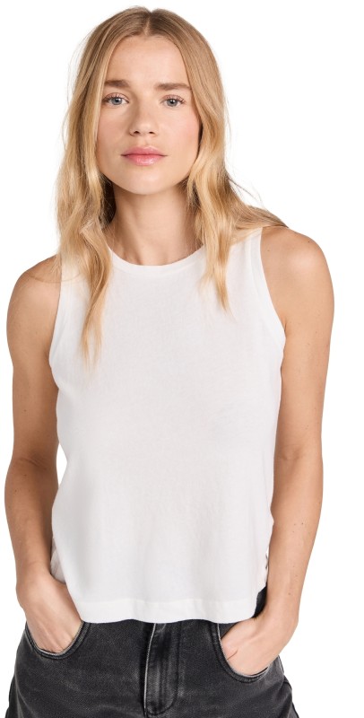 L'AGENCE Mikaela Tank Top White