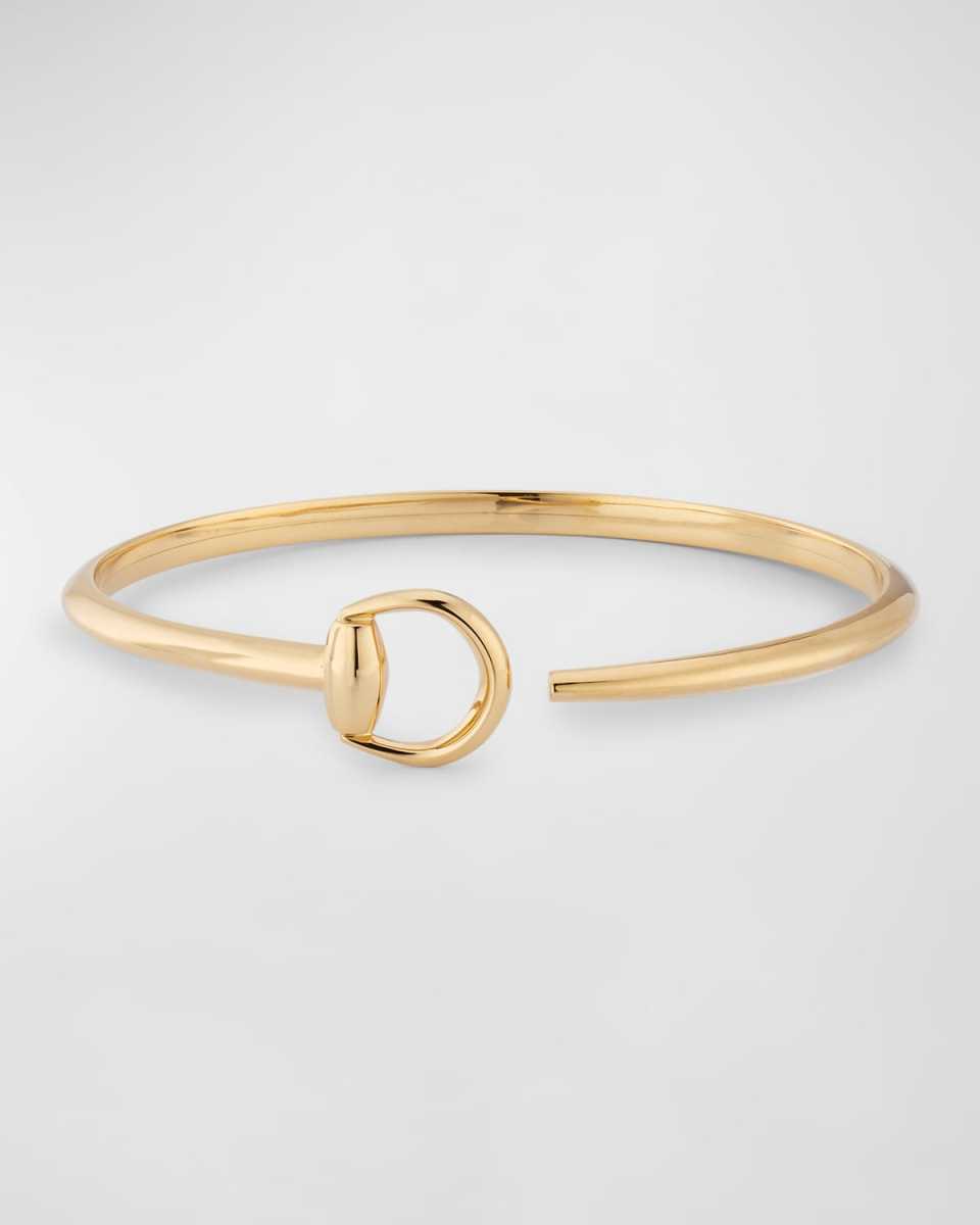 18K Yellow Gold Horsebit Flex Bracelet, 14.5mm