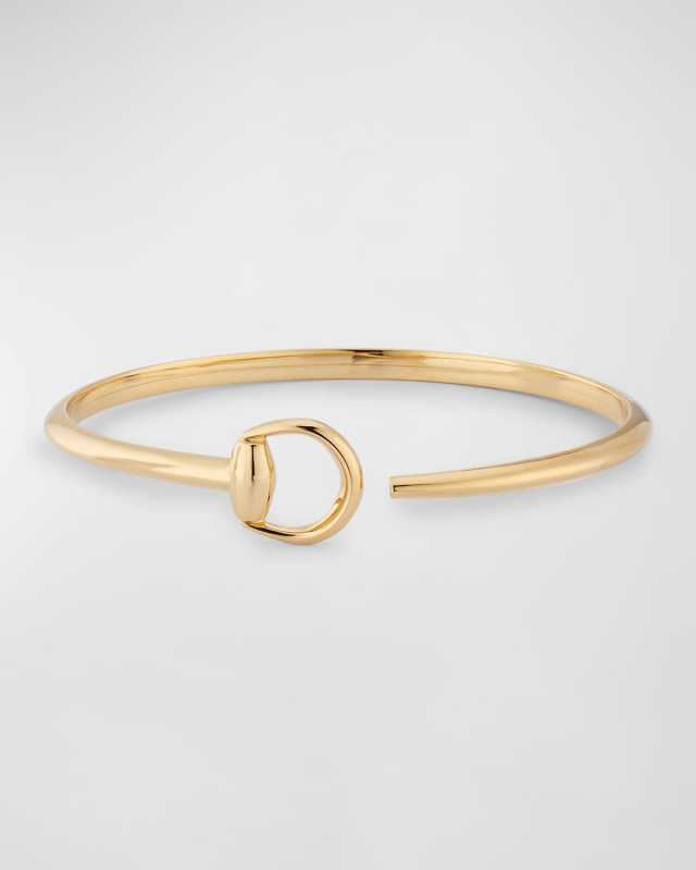 18K Yellow Gold Horsebit Flex Bracelet, 14.5mm