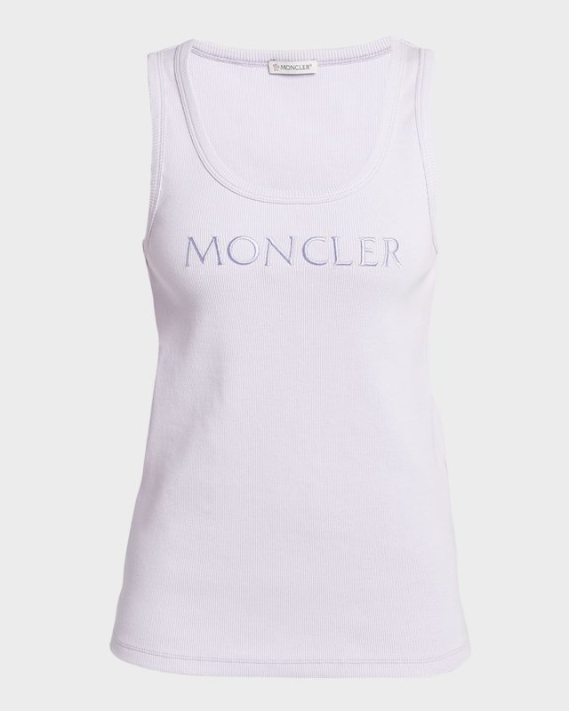 Embroidered Logo Jersey Tank Top