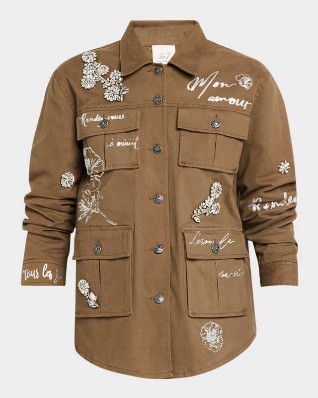 Vera Foiled Je Taime Utility Jacket