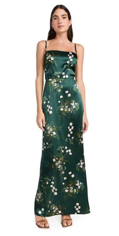 Reformation Frankie Silk Dress Buena