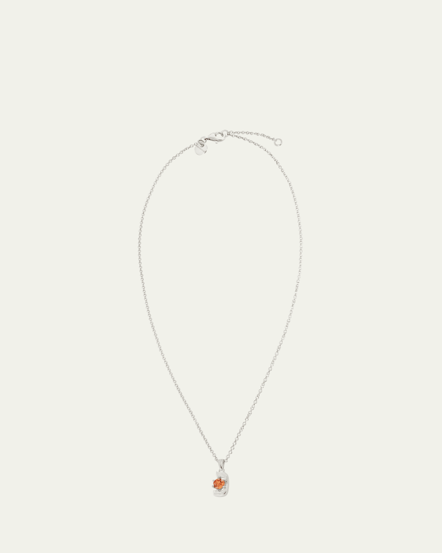 18K Gold Hebrew NUN Initial Necklace