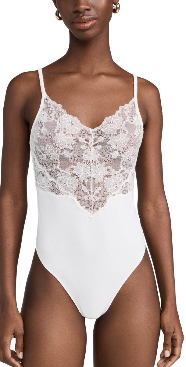 Natori Natori Chantilly Thong Teddy Black