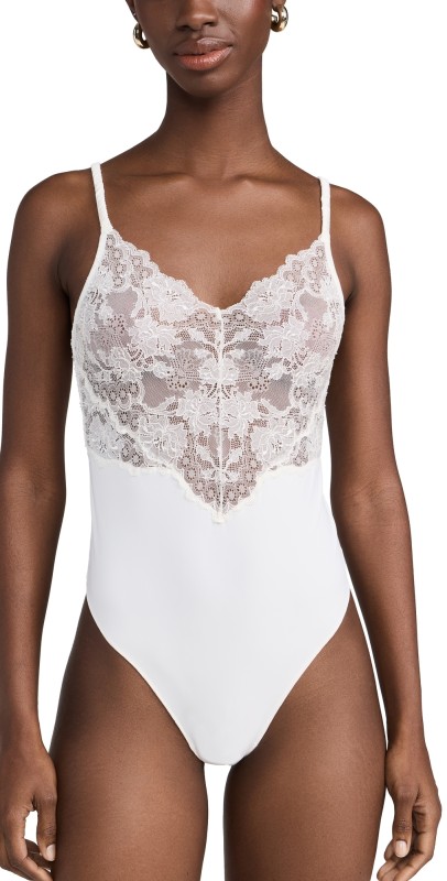 Natori Natori Chantilly Thong Teddy Black