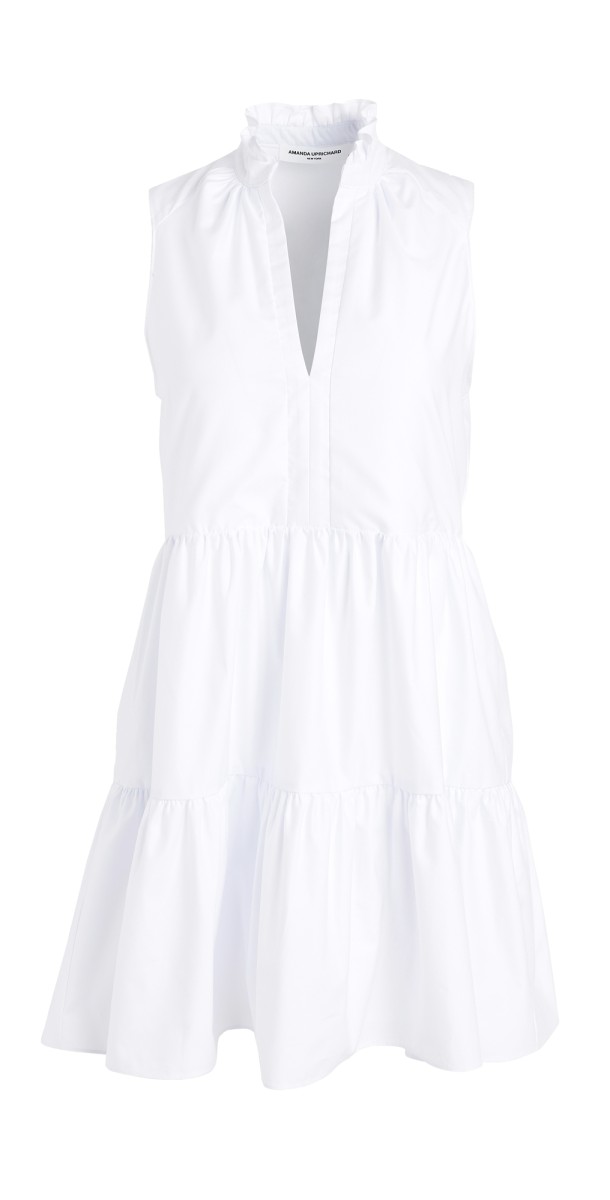 Amanda Uprichard Sleeveless Saffron Dress White