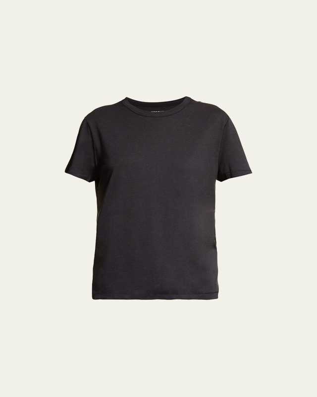 Lyocell Cotton Semi-Relaxed Short-Sleeve Crewneck tee
