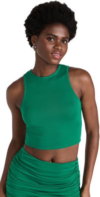 K. ngsley Second Skin Shell Tank Top Jade