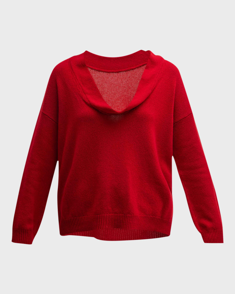 Cowl-Neck Cashmere Sweat