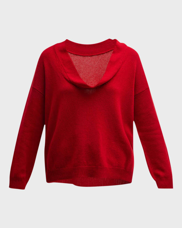 Cowl-Neck Cashmere Sweat