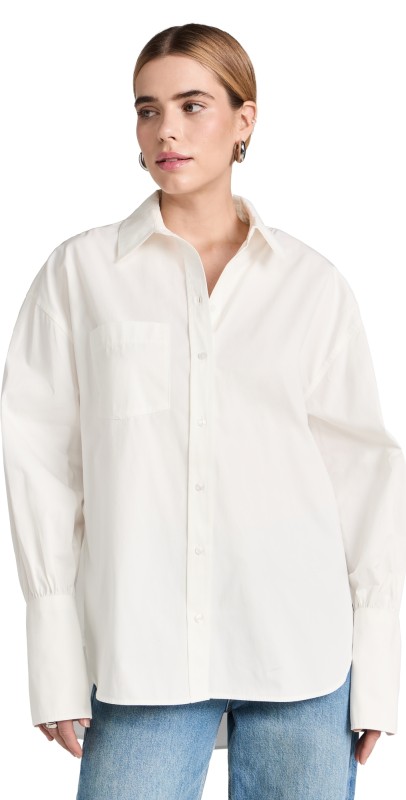 ANINE BING Maxine Shirt White