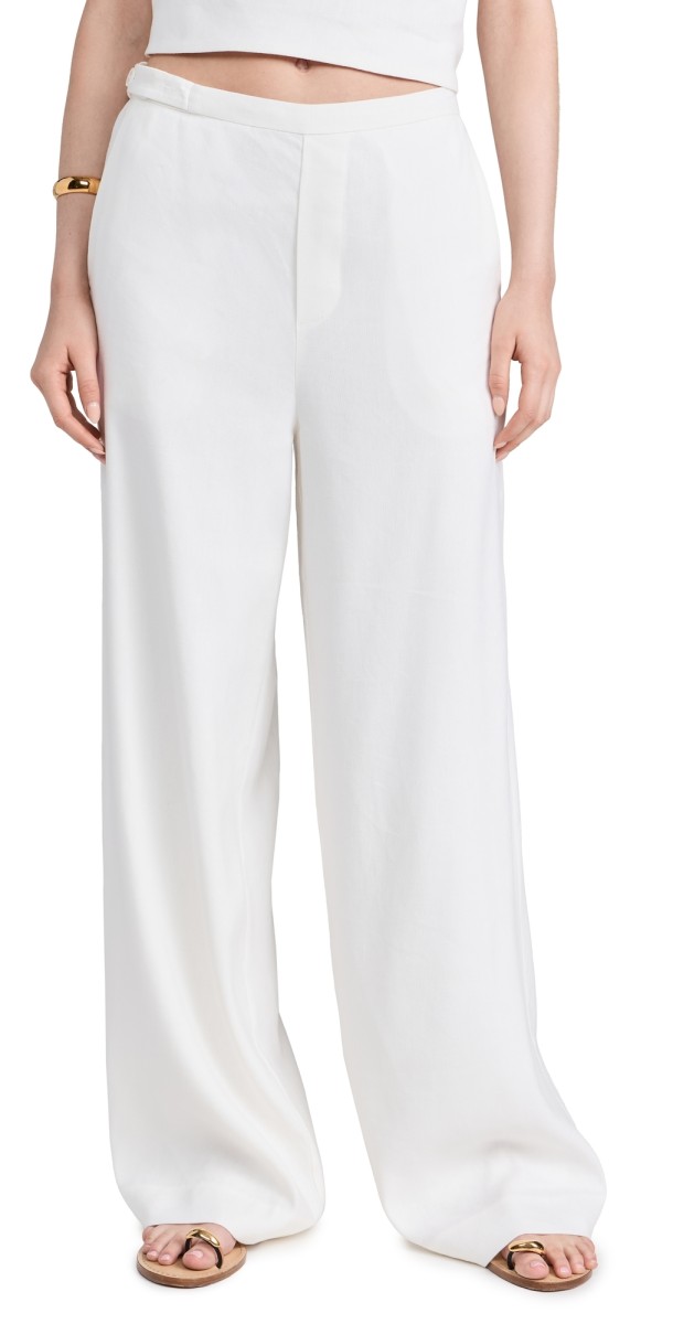 SIR. Dorian Wide Leg Pants Ivory