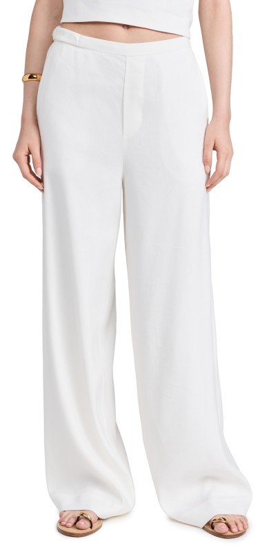 SIR. Dorian Wide Leg Pants Ivory