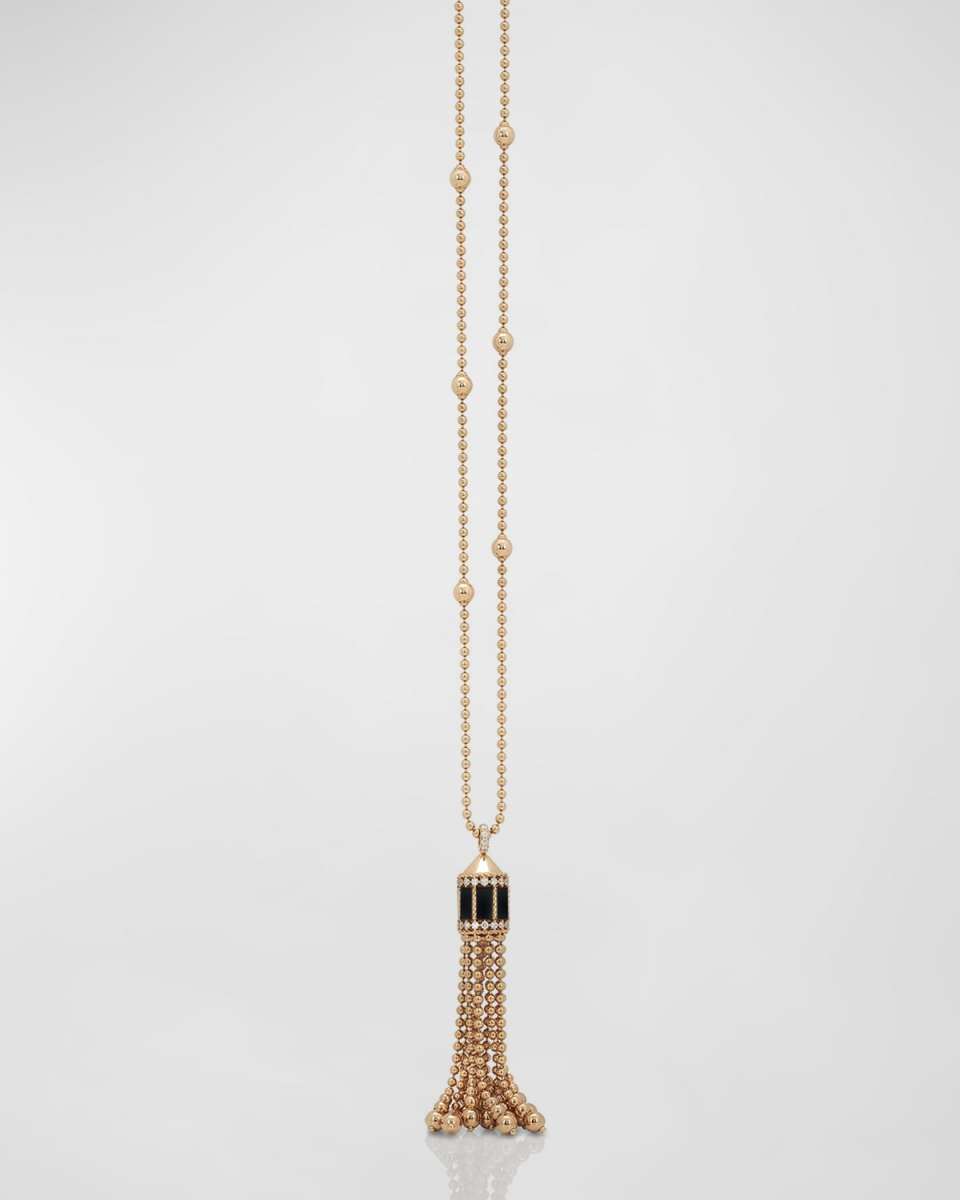 Art Deco Jade Tassel Necklace