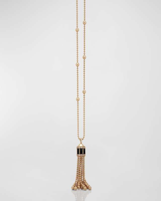 Art Deco Jade Tassel Necklace