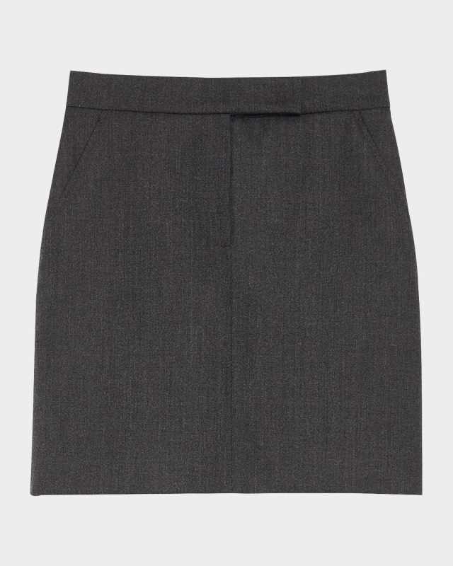 Sondalo Wool Tailored Mini Skirt