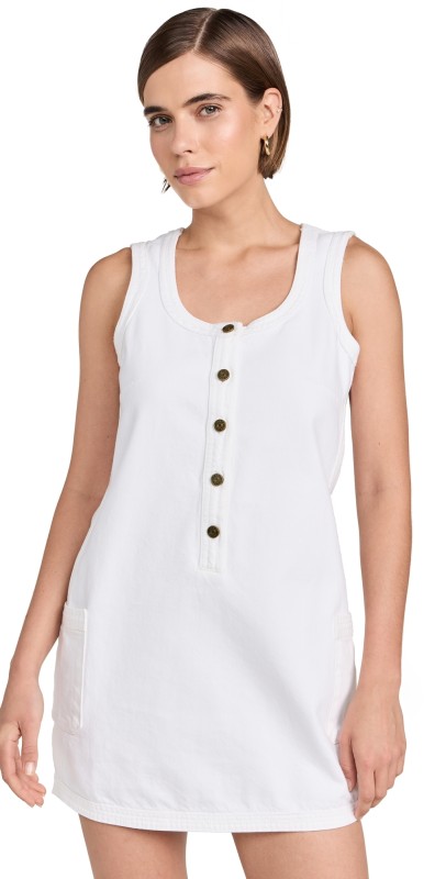 FRAME Trapunto Side Pocket Dress Au Natural Clean