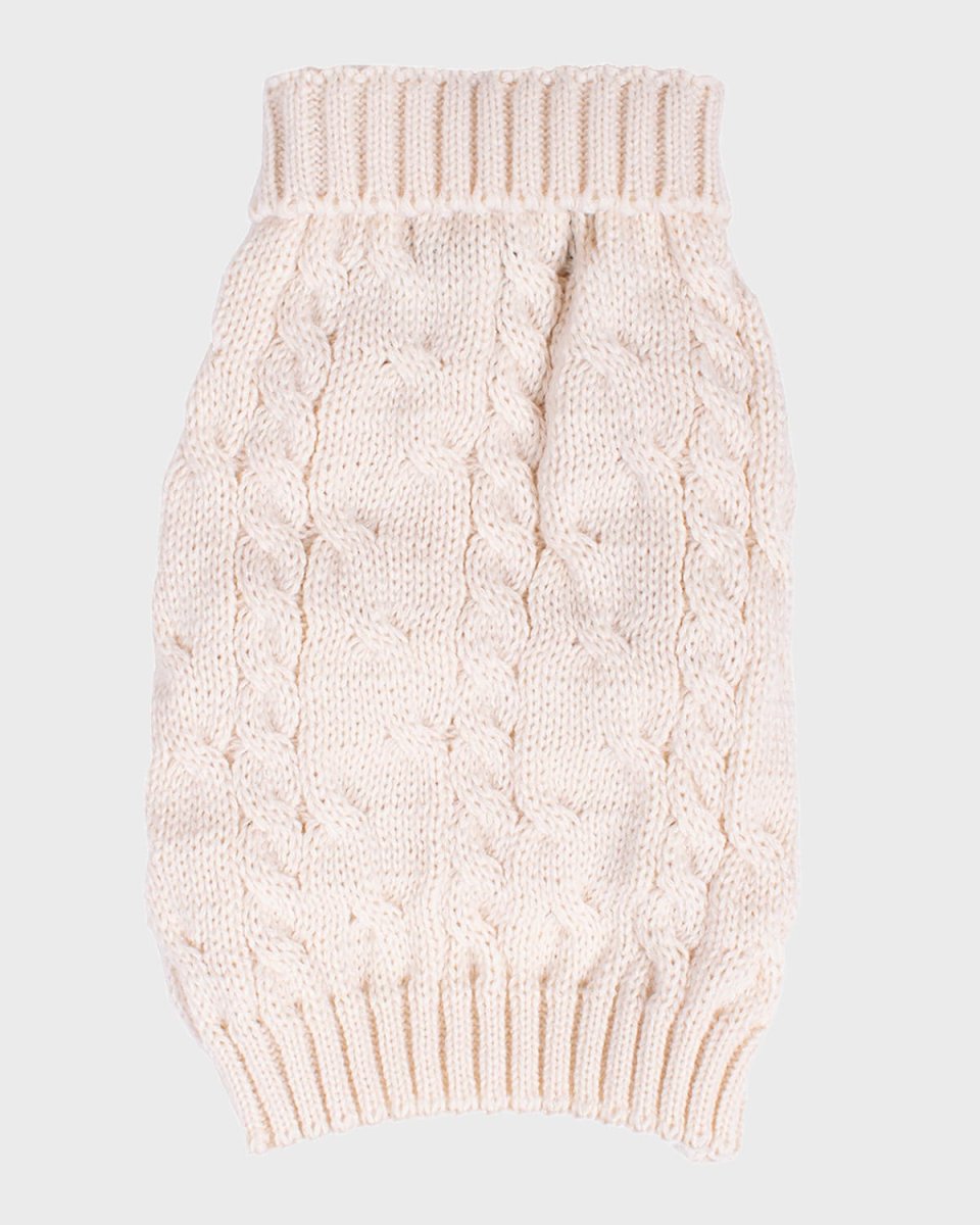 Cable-Knit Pet Sweater, Size