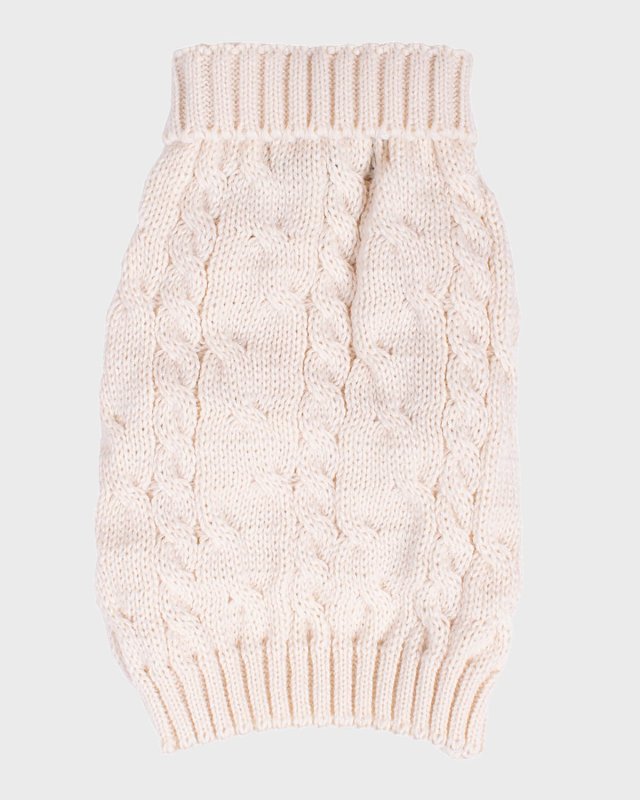 Cable-Knit Pet Sweater, Size