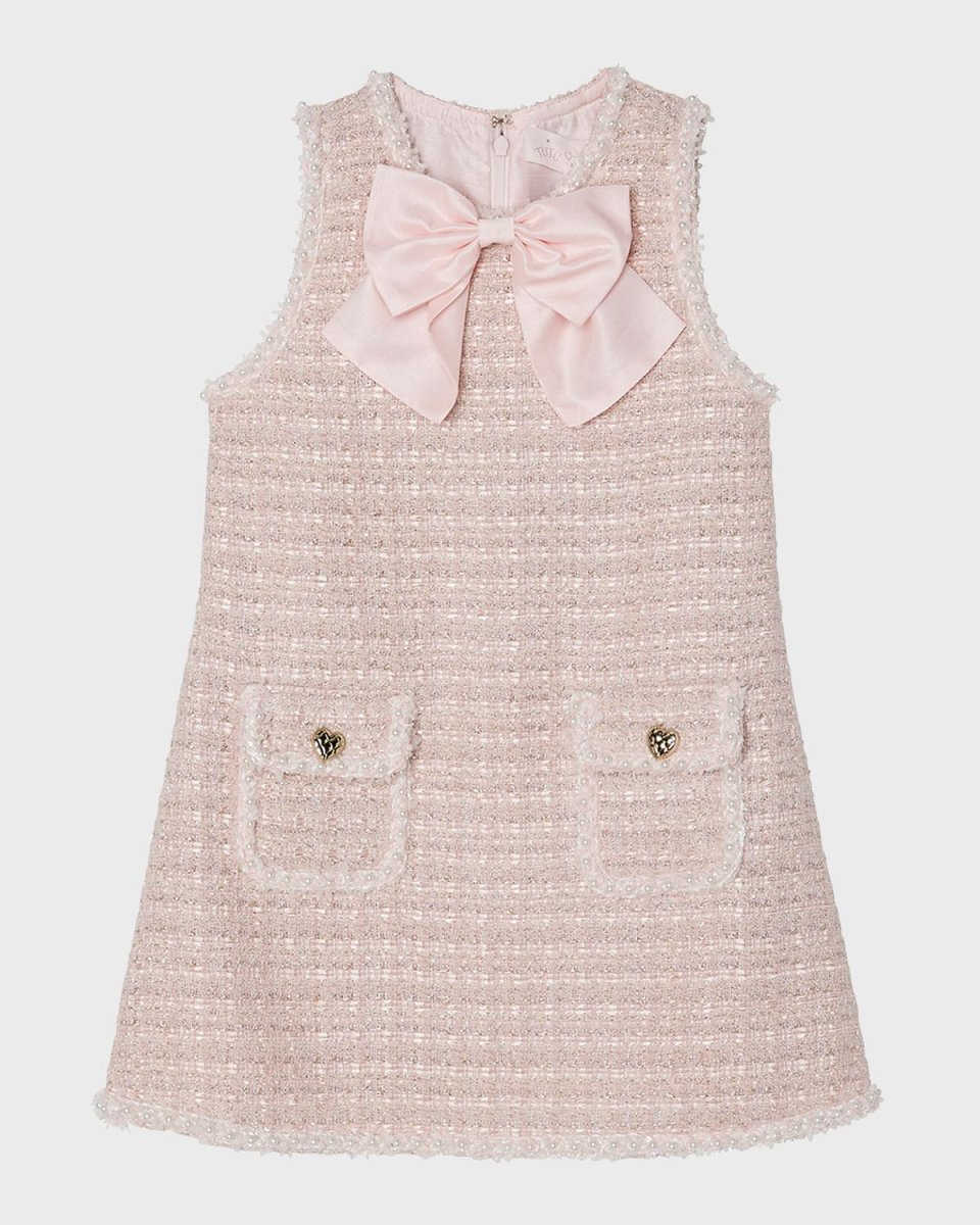 Girl's Aubazine Tweed Embellished Dress, Size 3T-11