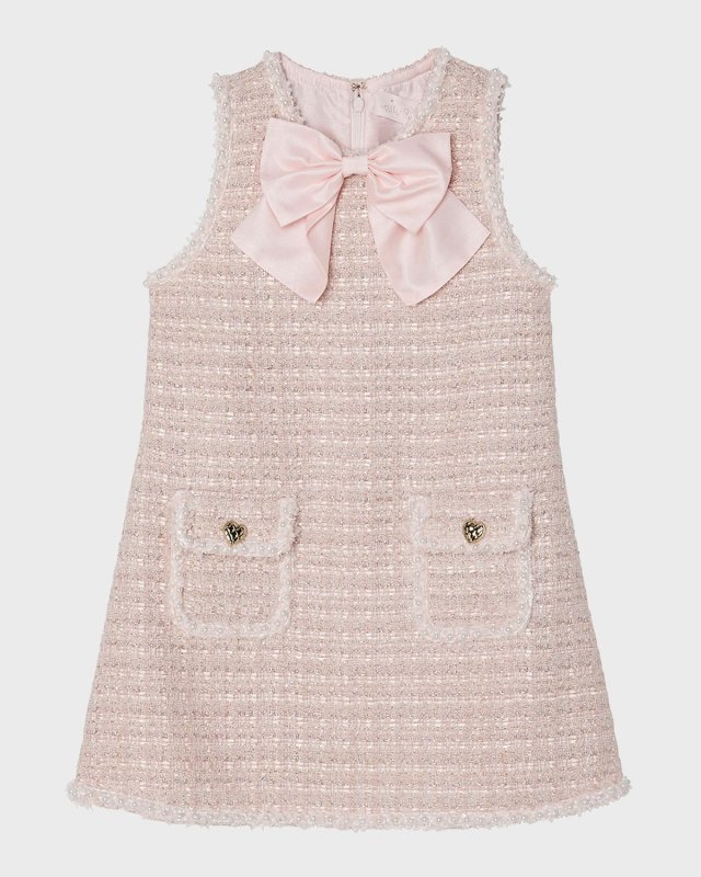 Girl's Aubazine Tweed Embellished Dress, Size 3T-11