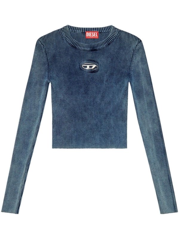 M-Anchor-A cut-out ribbed top