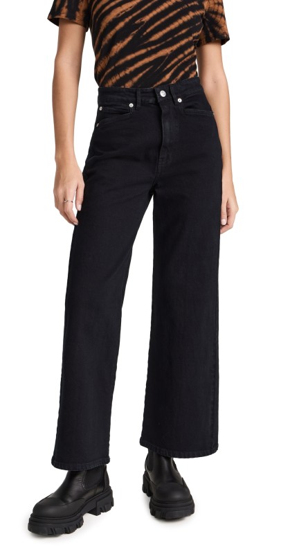 Proenza Schouler White Label Sadie Denim Pants Black