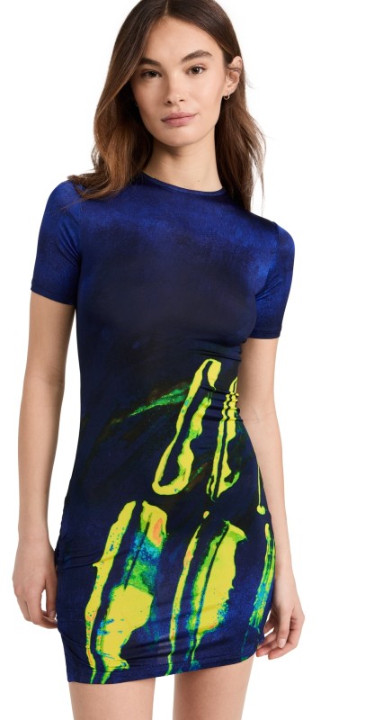 Louisa Ballou Double Ring Dress Lapis