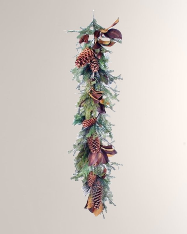 Magnolia Leaf Mix Pine Garland