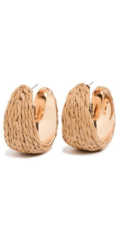 SHASHI Tsuki Raffia Earrings Ta