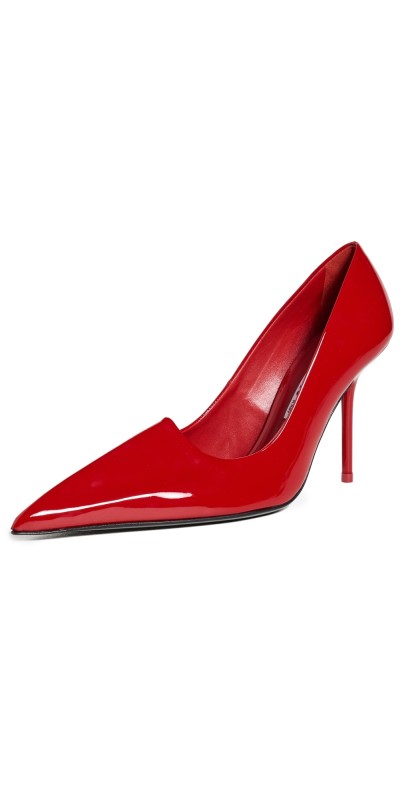 Acne Studios Bordisia Patent Pumps Red