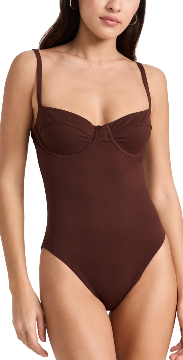 A. L.C. Dylan Swimsuit Carob