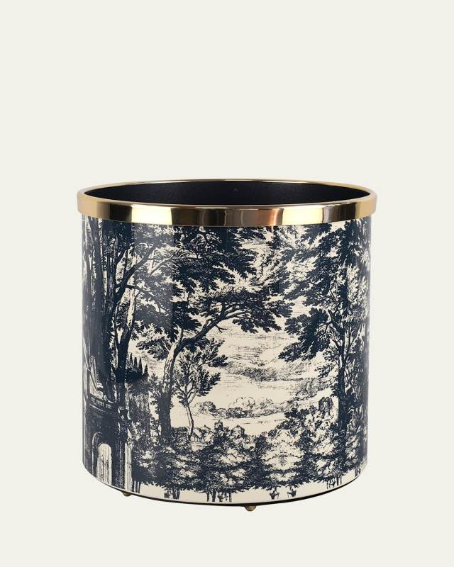 Paper Basket - Giardino Settecentesco Blue Ivory