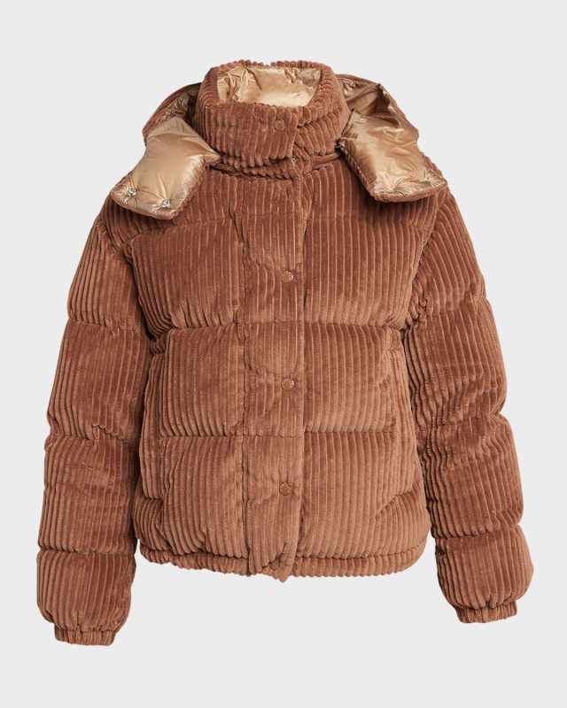 Daos Velvet Corduroy Puffer Jacket