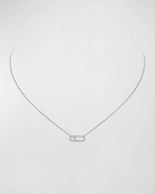MOVE UNO PAVE DIAMOND NECKLACE
