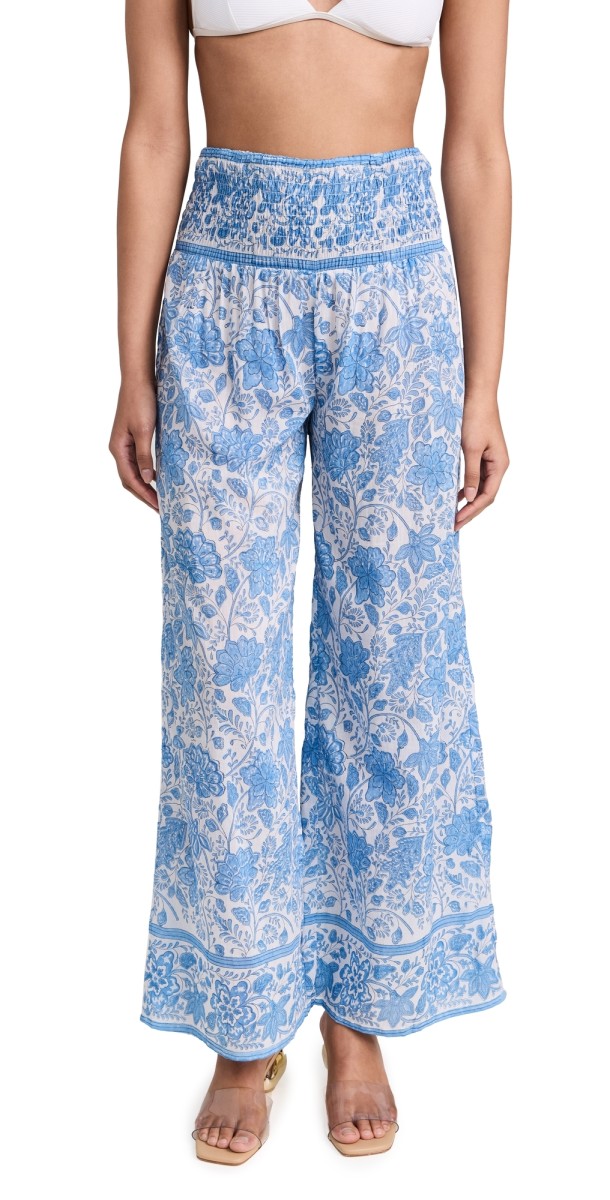 Bell Beach Pants Blue Floral